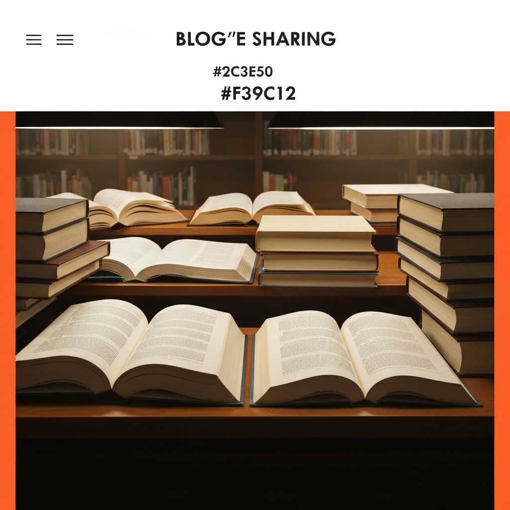 Offene Bücher und Forschungsmaterialien mit warmem Licht und akademischer Atmosphäre